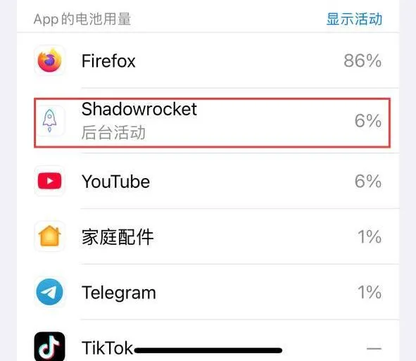 iPhone电池用量图